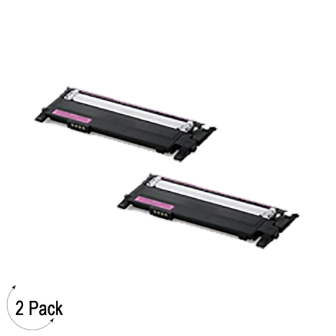 Compatible Samsung CLT M406S Magenta -Toner 2 Pack  (CLT-M406S)