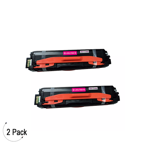 Compatible Samsung CLT M504S Magenta -Toner 2 Pack  (CLT-M504S)