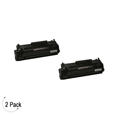 Compatible HP Q2612X Black -Toner 2 Pack (Q2612X)