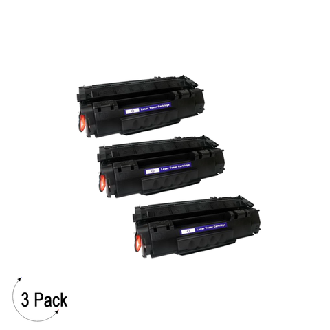 Compatible HP 49X Black -Toner 3 Pack (Q5949X)