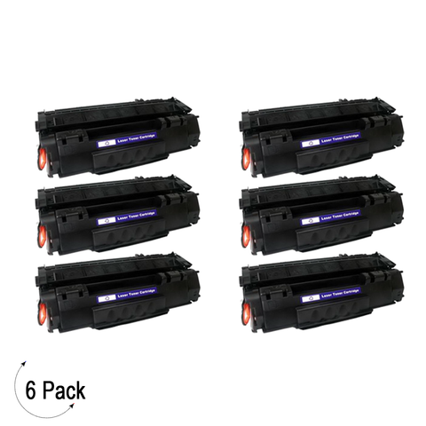 Compatible HP 49X Black -Toner 6 Pack (Q5949X)