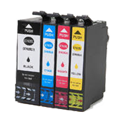 Compatible Epson T702XL High Yield Ink Cartridge Set (Black, Cyan. Magenta, Yellow)