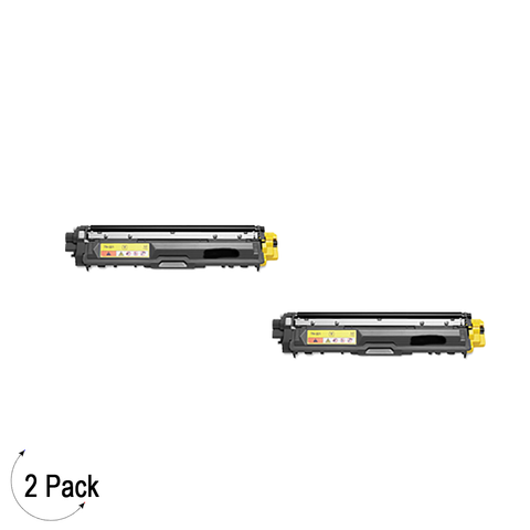 Compatible Brother TN-221 Yellow Toner 2 Pack