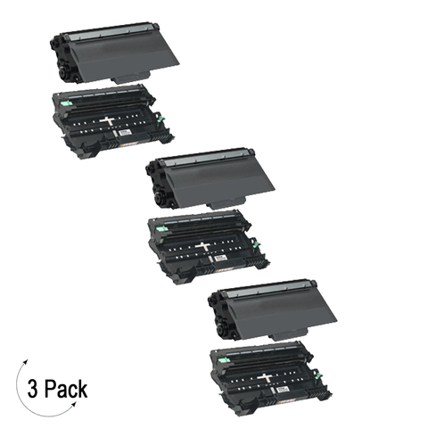 Compatible Brother TN 750 DR 720 Toner & Drum Combo 3 Pack