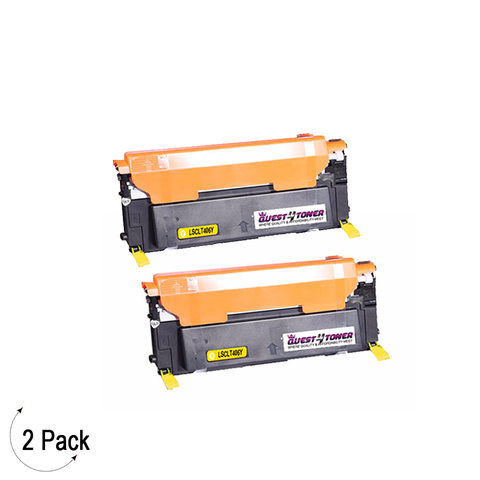 Compatible Samsung CLT Y406S Yellow -Toner 2 Pack  (CLT-Y406S)