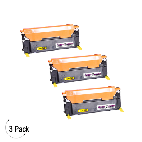 Compatible Samsung CLT Y406S Yellow -Toner 3 Pack  (CLT-Y406S)