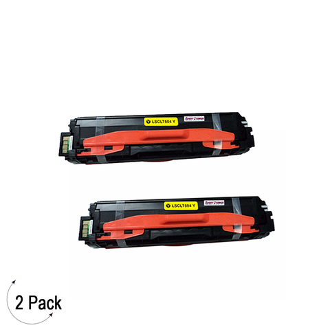 Compatible Samsung CLT Y504S Yellow -Toner 2 Pack  (CLT-Y504S)