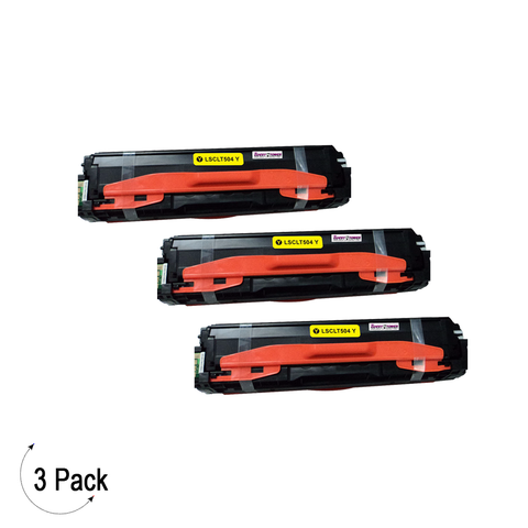 Compatible Samsung CLT Y504S Yellow -Toner 3 Pack  (CLT-Y504S)