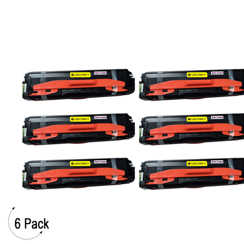 Compatible Samsung CLT Y504S Yellow -Toner 6 Pack  (CLT-Y504S)