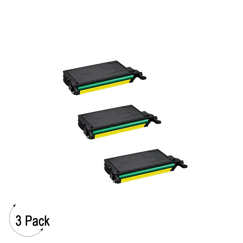 Compatible Samsung CLT Y508L Yellow -Toner 3 Pack  (CLT-Y508L)