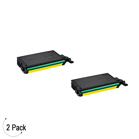 Compatible Samsung CLT Y508L Yellow -Toner 2 Pack  (CLT-Y508L)