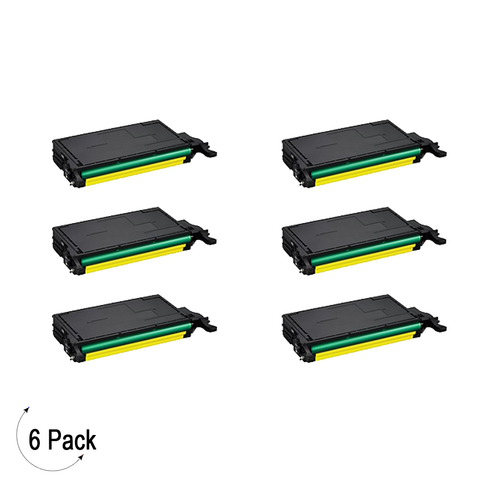 Compatible Samsung CLT Y508L Yellow -Toner 6 Pack  (CLT-Y508L)