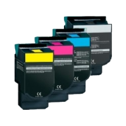 Compatible Lexmark C540 Set High Yield Laser Toner Cartridge (Black, Cyan, Magenta, Yellow)