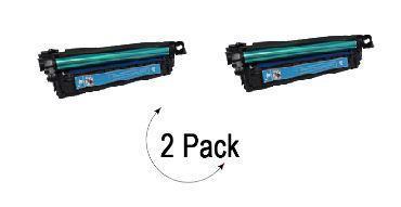 Compatible HP 504A Cyan -Toner  2 Pack (CE251A)