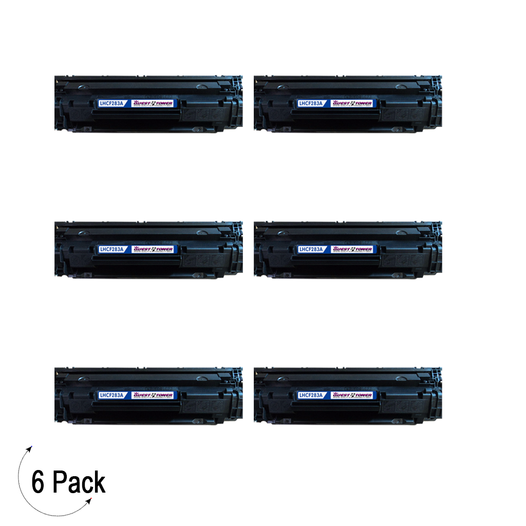 Compatible HP 83A Black -Toner 6 Pack (CF283A)