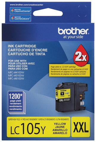 Brother LC 105 Yellow -original Ink