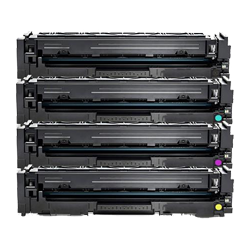 Compatible HP 202X Laser Toner Cartridge Set (Black, cyan, magenta, yellow)