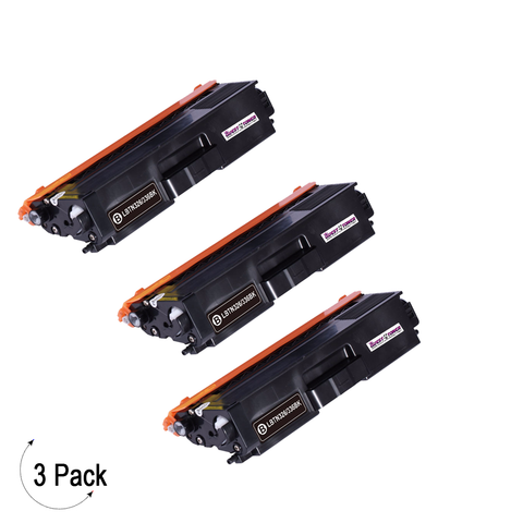 Compatible Brother TN 336 Black Toner 3 Pack