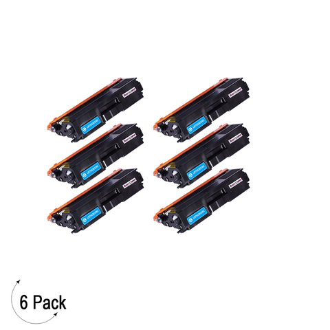 Compatible Brother TN 336 Cyan Toner 6 Pack